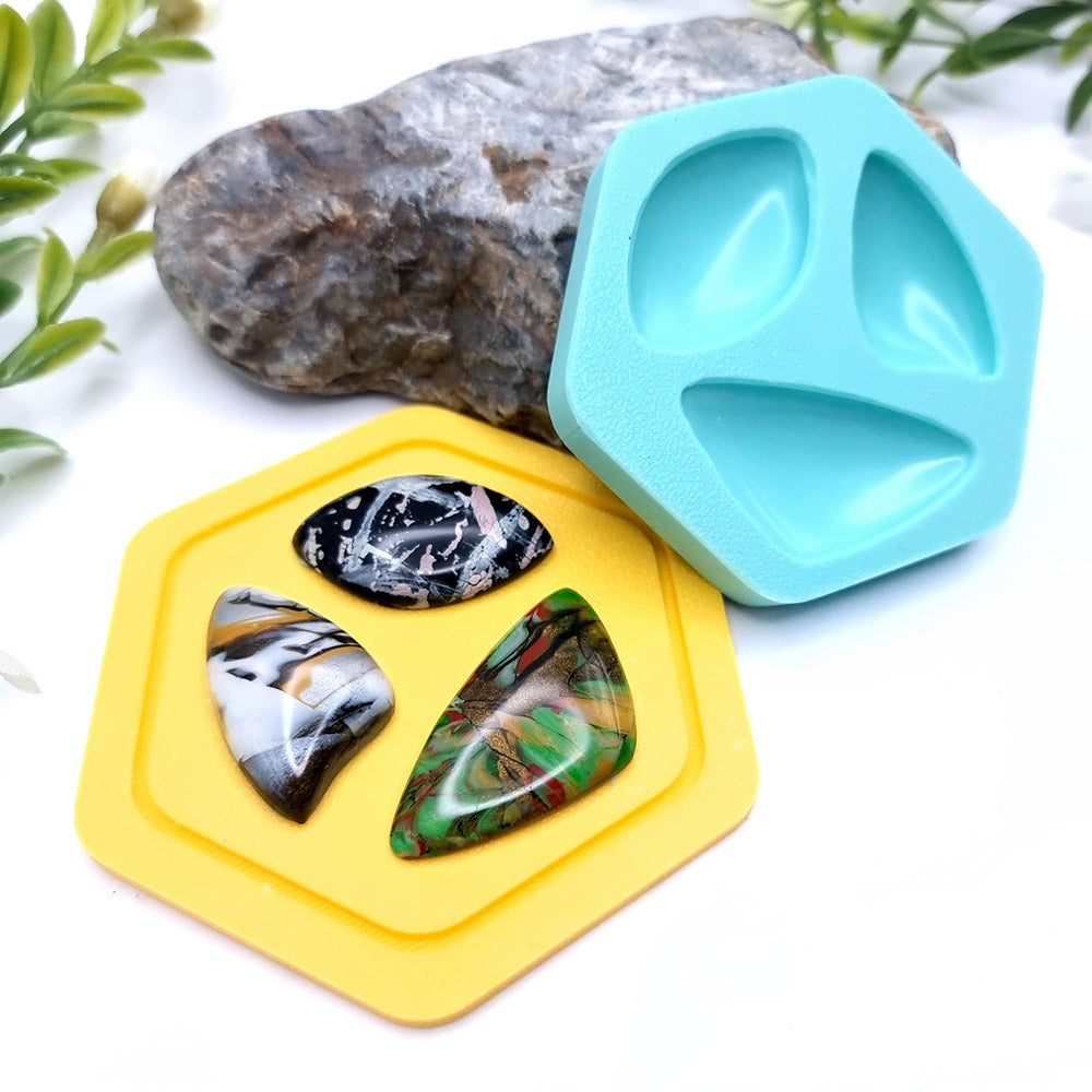 Stone Cabochon silicone mold for polymer clay