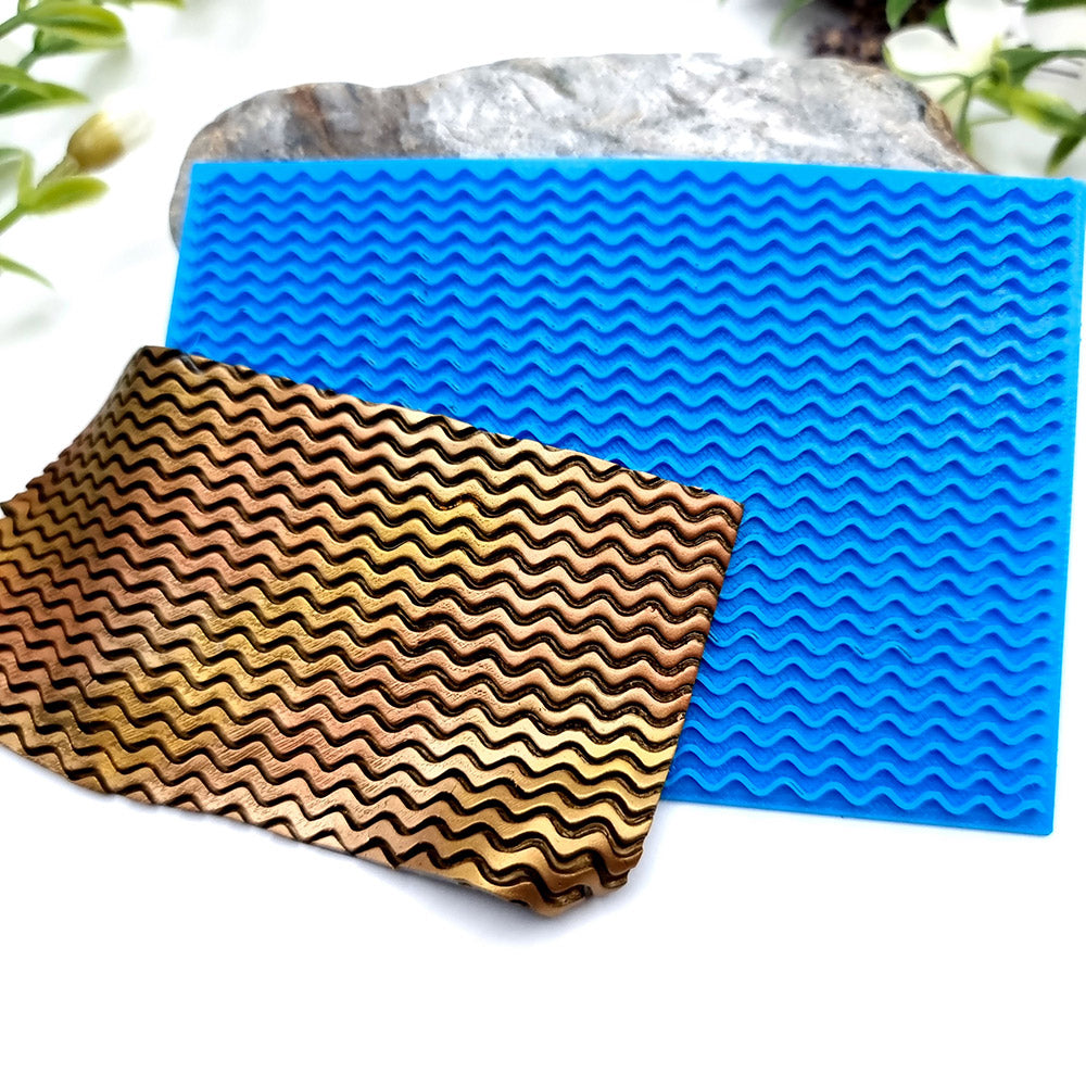 SweetyBijou Waves flexible texture sheet for polymer clay