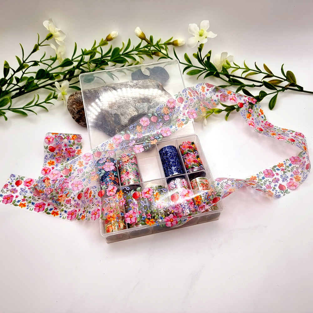 SweetyBijou Floral Patterns transfer foils for polymer clay