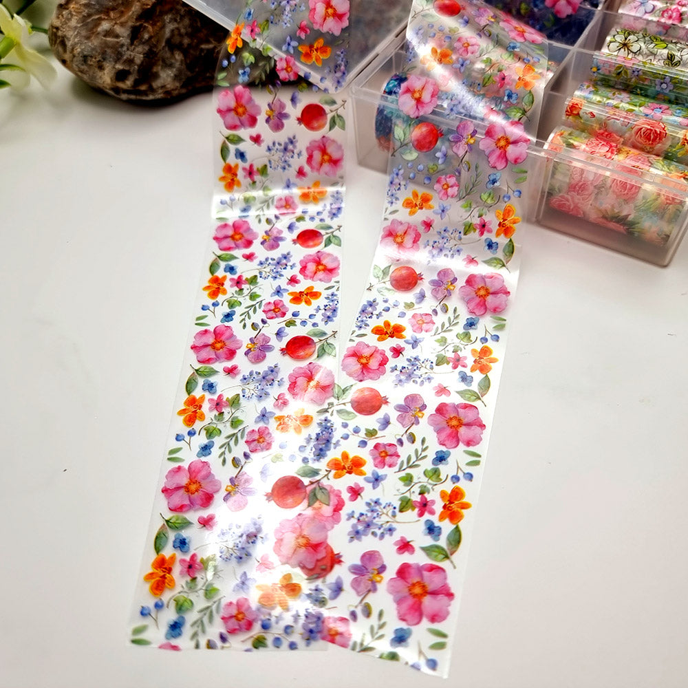 SweetyBijou Floral Patterns transfer foils for polymer clay