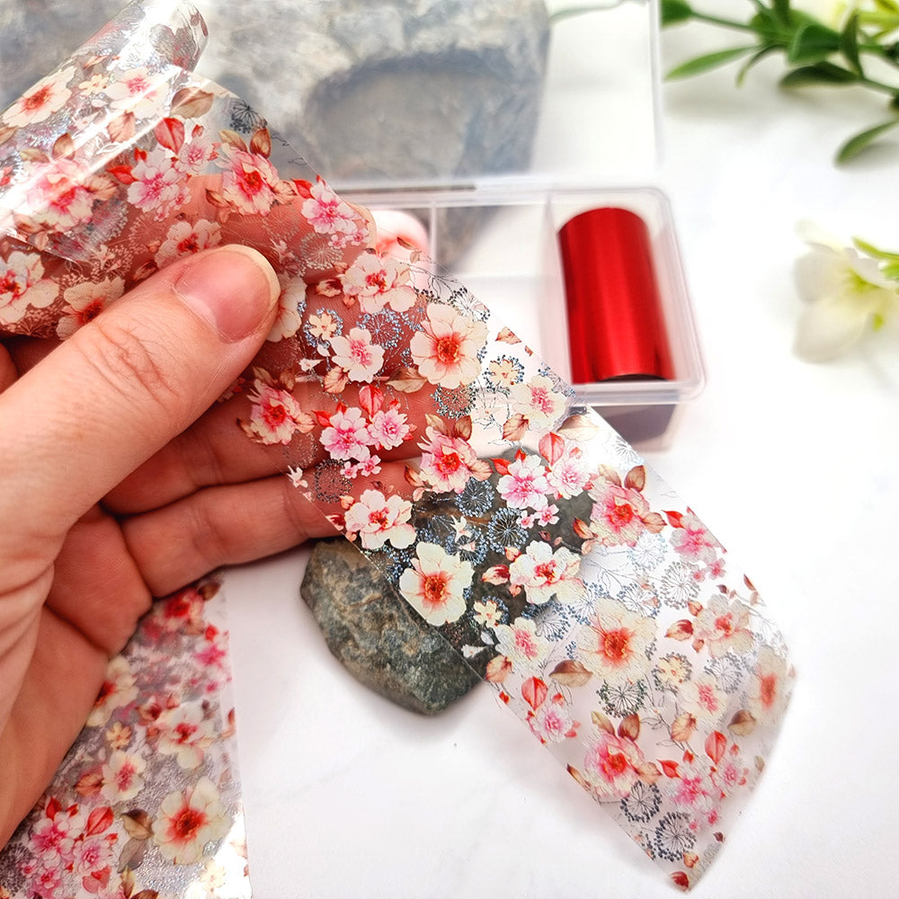 SweetyBijou Red transfer foils for polymer clay