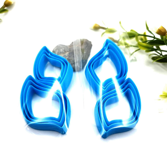 Cabochons Earrings Cutters #7 - Set of 12 cutters - 6 Left & 6 Right