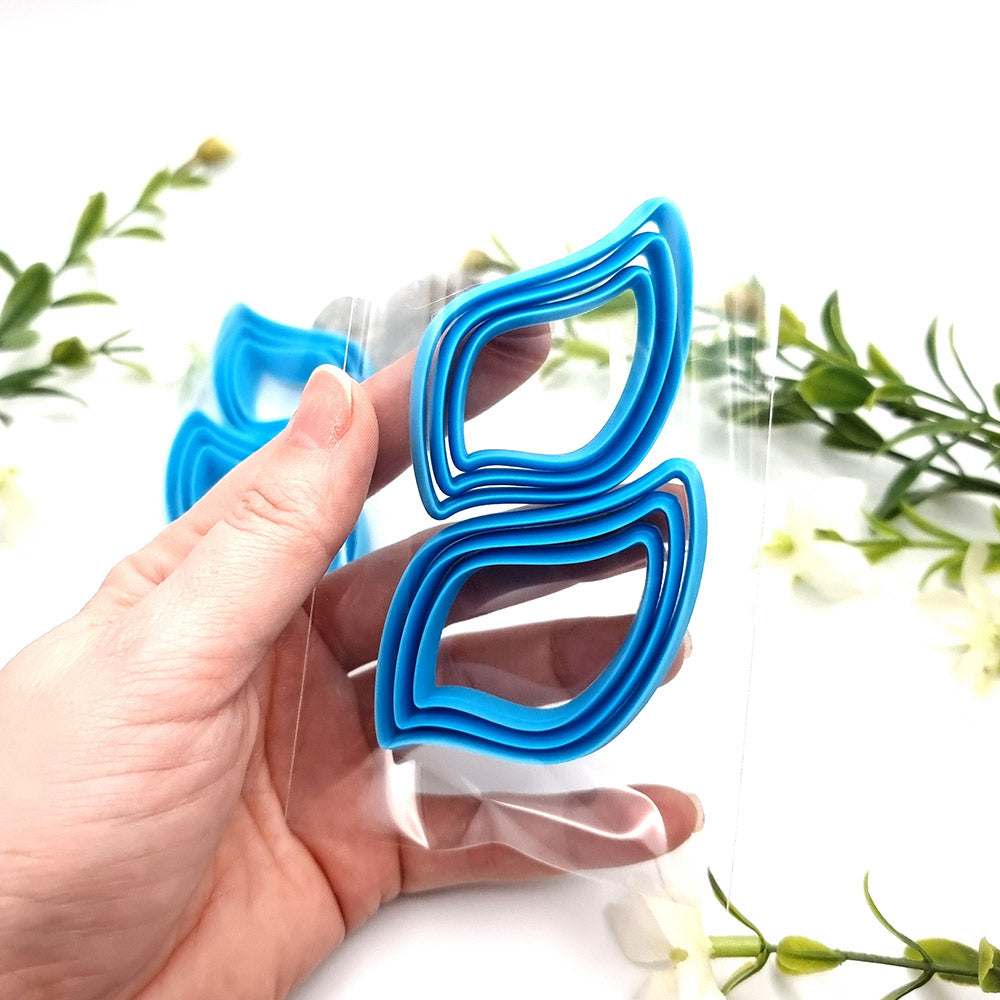 Cabochons Earrings Cutters #7 - Set of 12 cutters - 6 Left & 6 Right