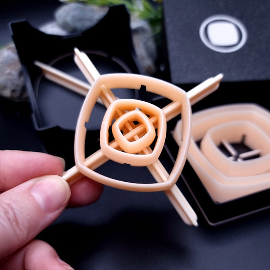 6 Smooth Square Cutters in Set - Perfectly Aligned Cutters #21