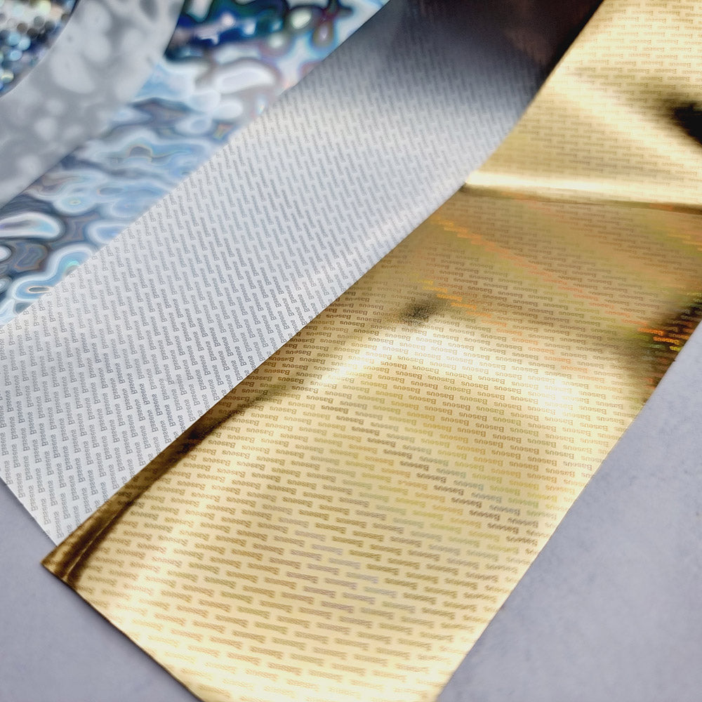 SweetyBijou Metallic Patterns transfer foils for polymer clay
