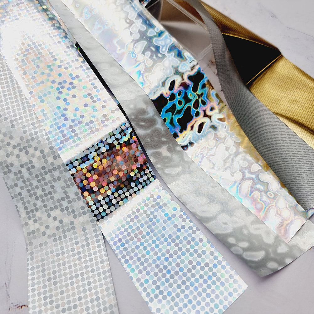 SweetyBijou Metallic Patterns transfer foils for polymer clay