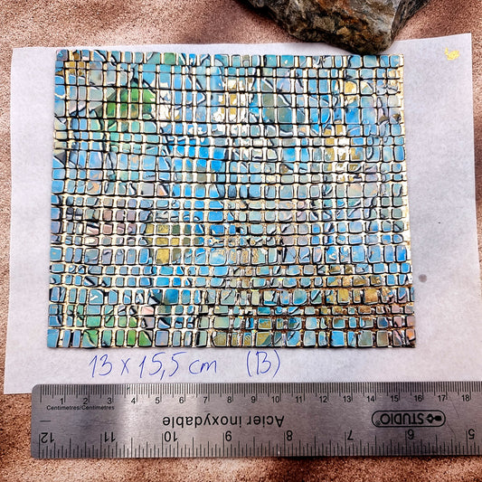 Raw Polymer Clay Veneer (B) "Amazing Mosaic"