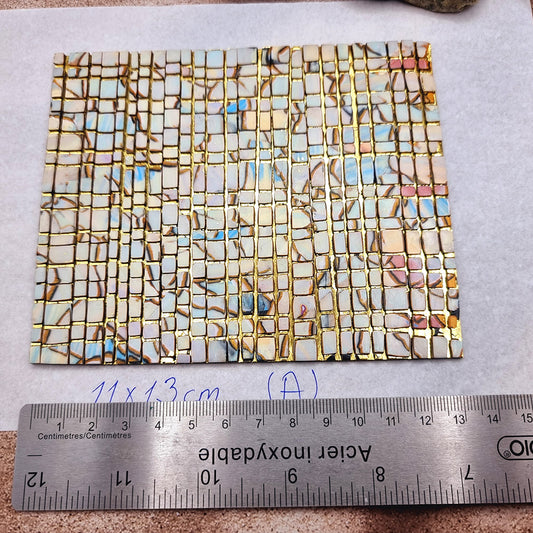 Raw Polymer Clay Veneer (A) "Amazing Mosaic"