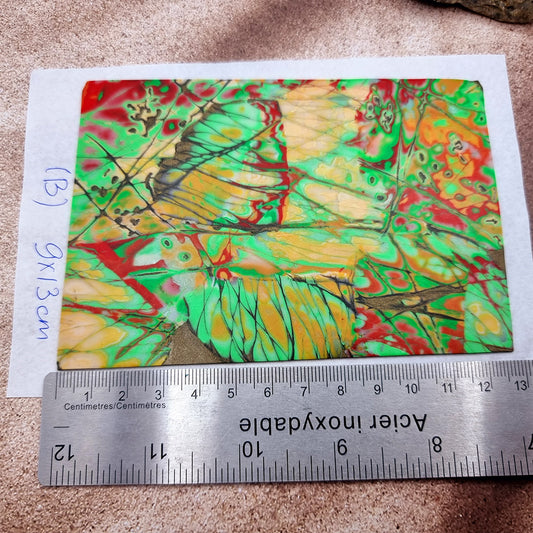 Raw Polymer Clay Veneer (B) "Jasper Stone Pattern"