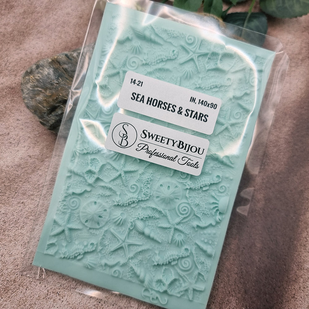 Silicone Texture - IN Sea Horses & Stars