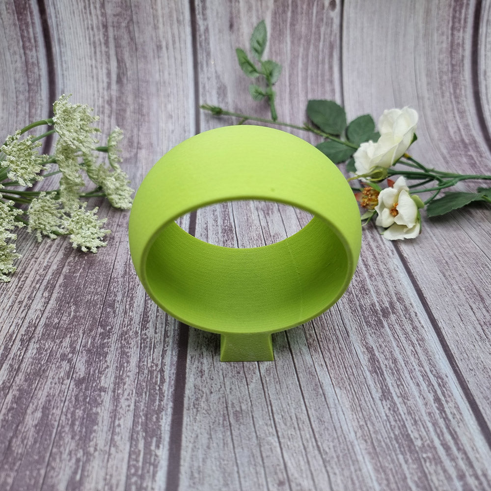 Curved bracelet cuff maker baking base for polymer clay