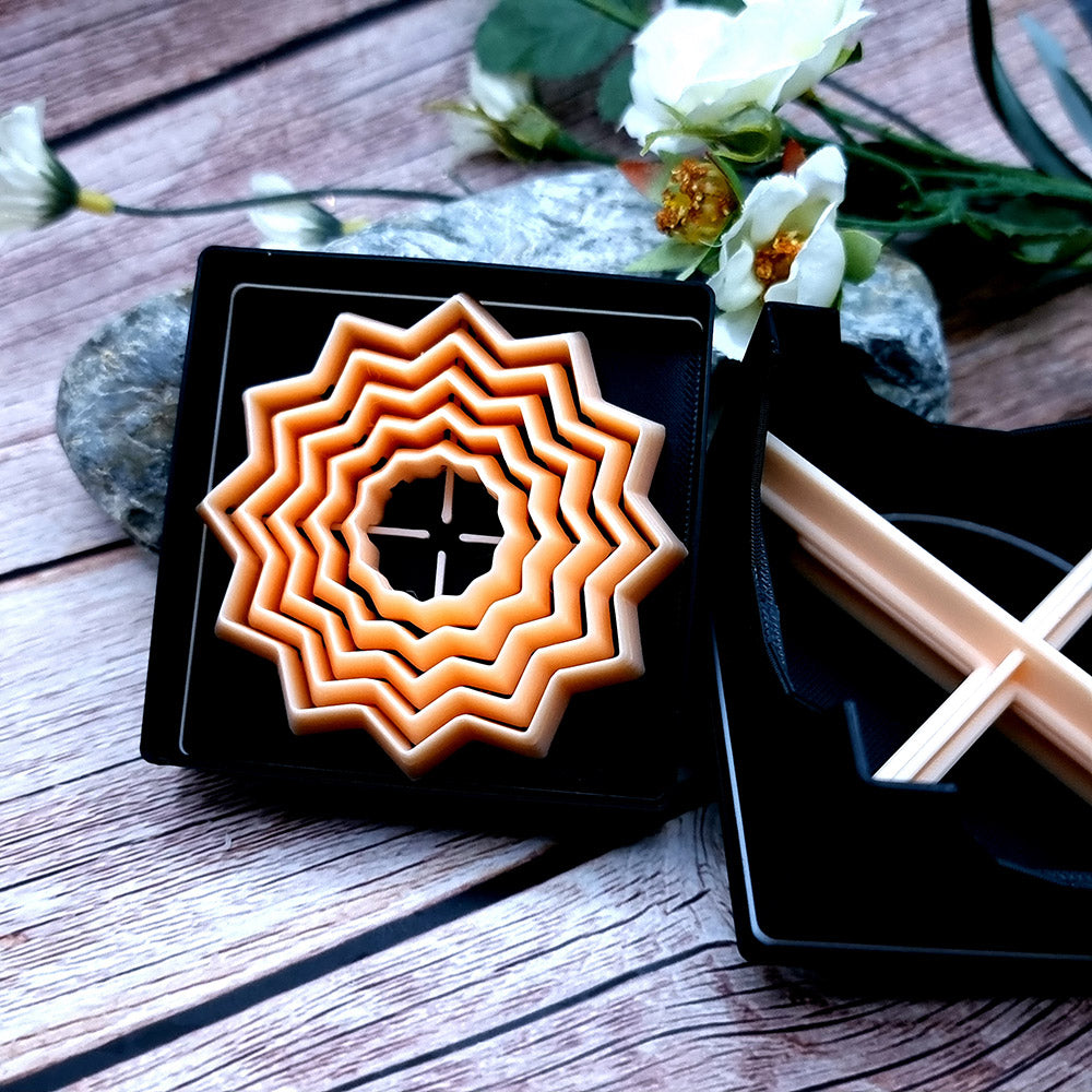 Twelve-pointed Star Cutters Set - Perfectly Aligned Cutters #38