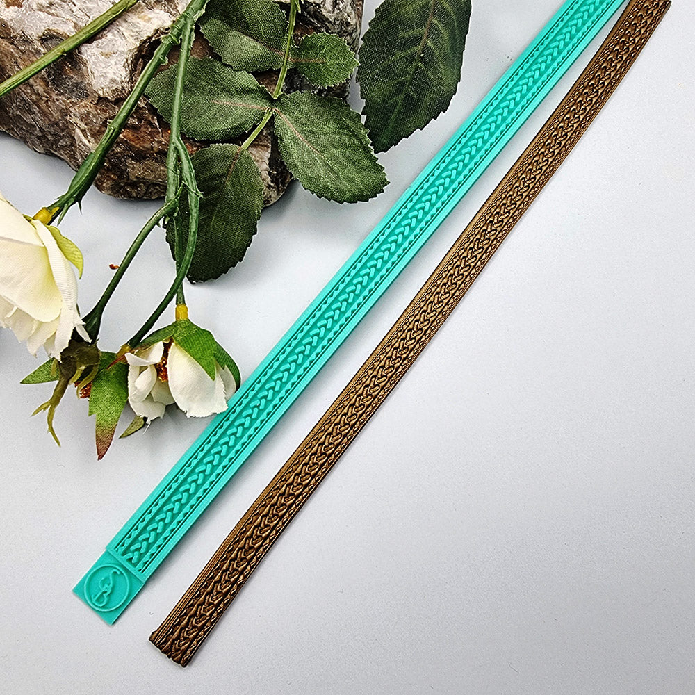Tires Pattern border silicone texture strip for polymer clay