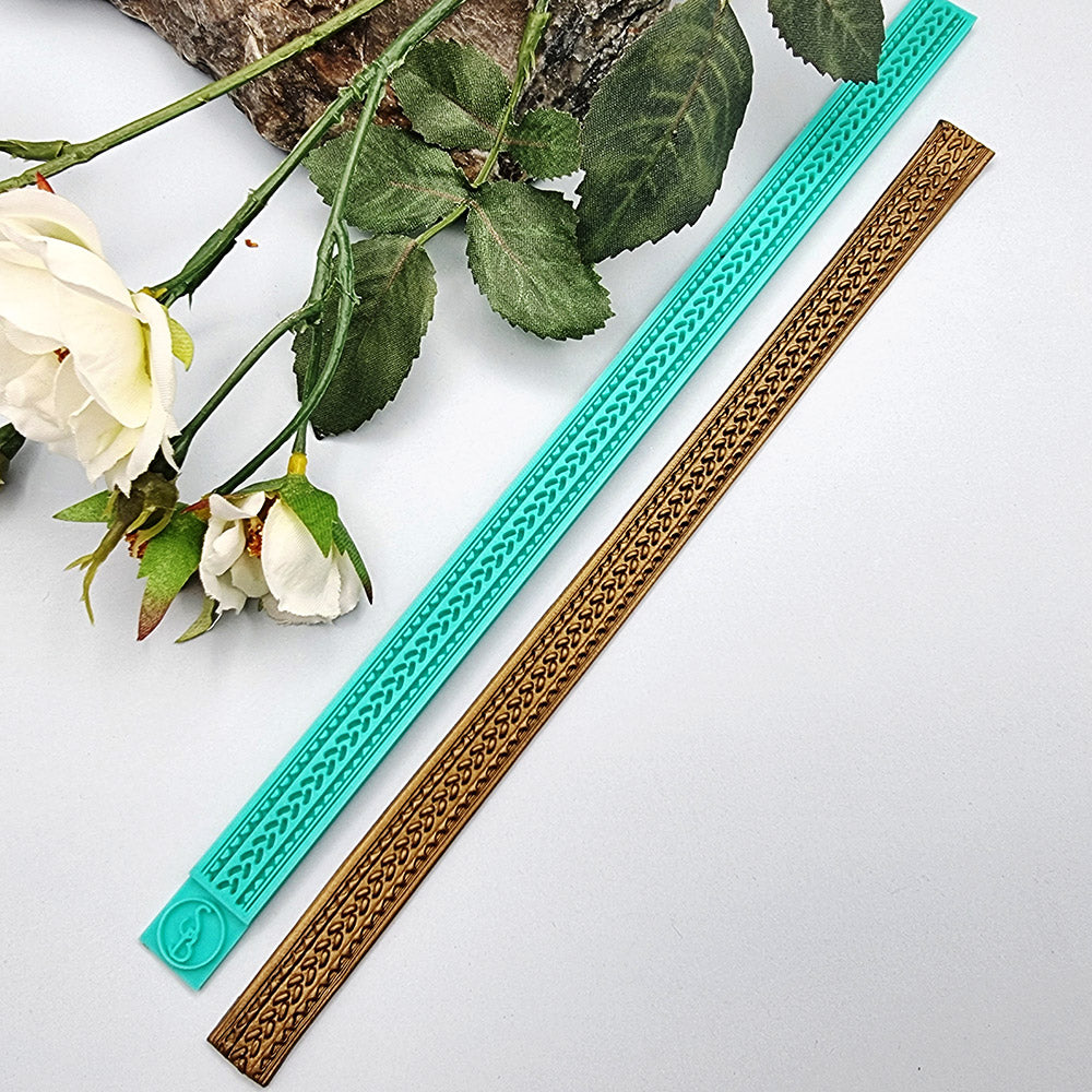 Tires Pattern border silicone texture strip for polymer clay