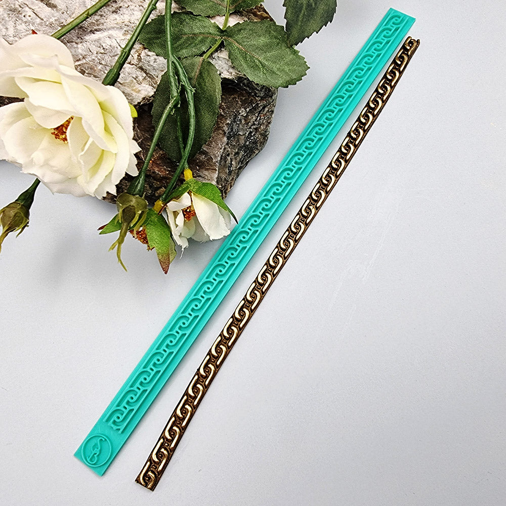 Different Patterns border silicone texture strip for polymer clay