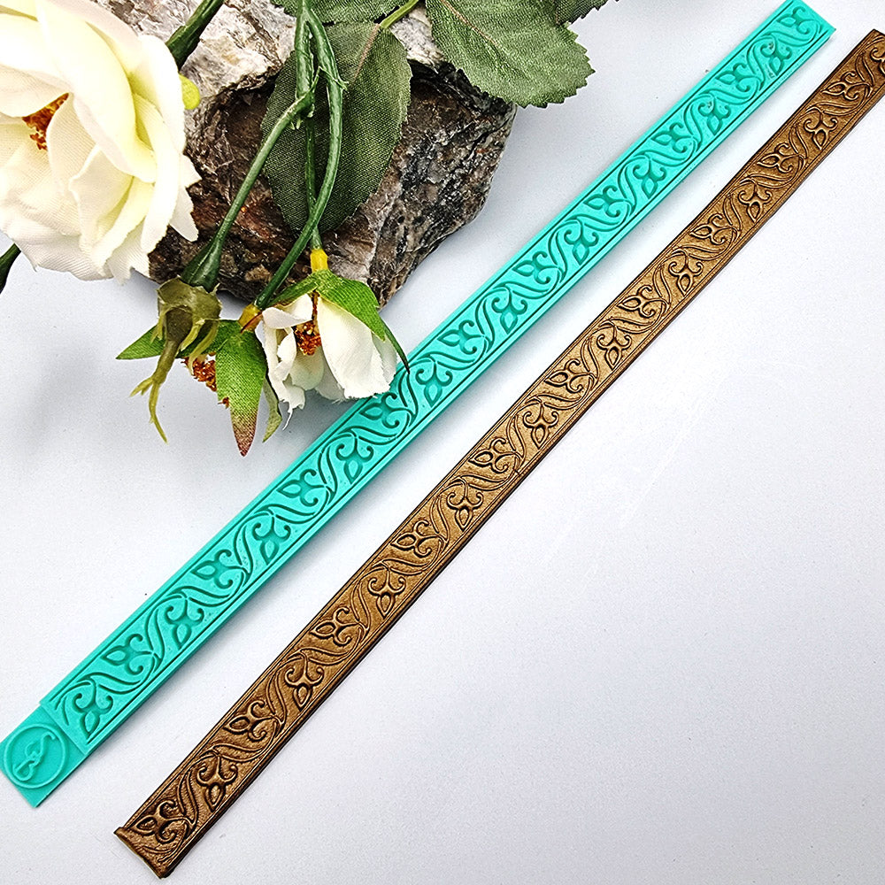 Irish Celtics Pattern border silicone texture strip for polymer clay