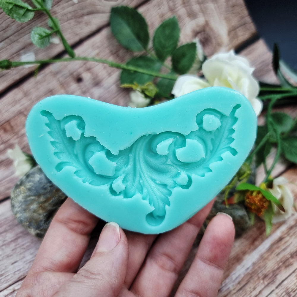 Barocco Deco silicone mold for polymer clay