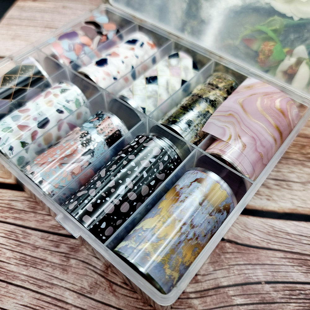 SweetyBijou Ceramic Patterns transfer foils for polymer clay