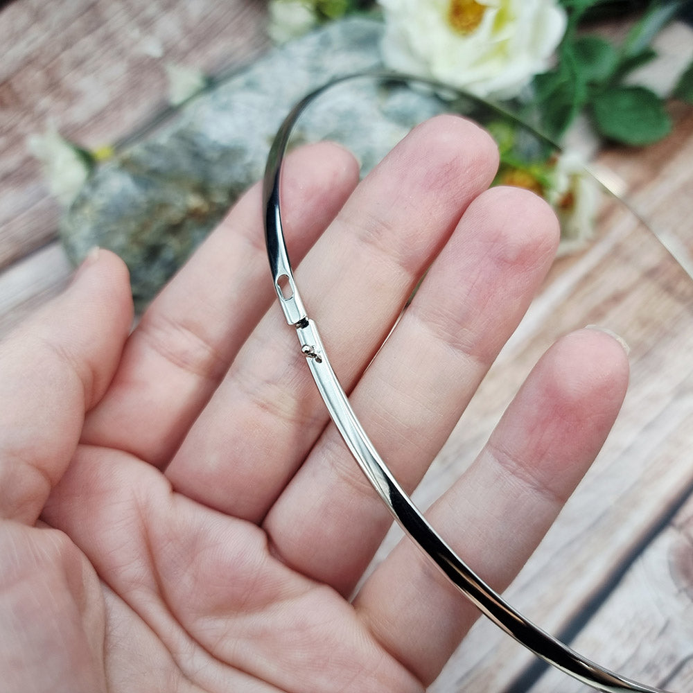 Silver color metal necklace chain by SweetyBijou