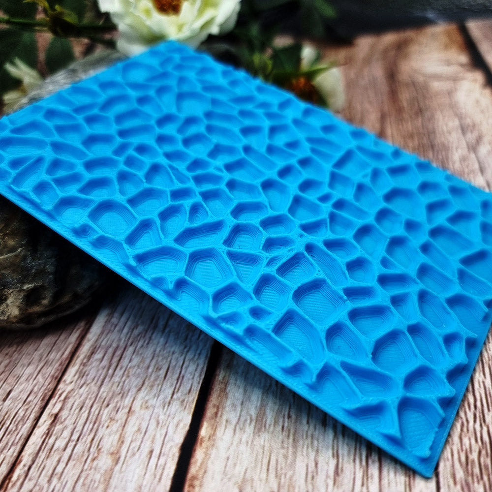 SweetyBijou Stones plastic texture plate for polymer clay