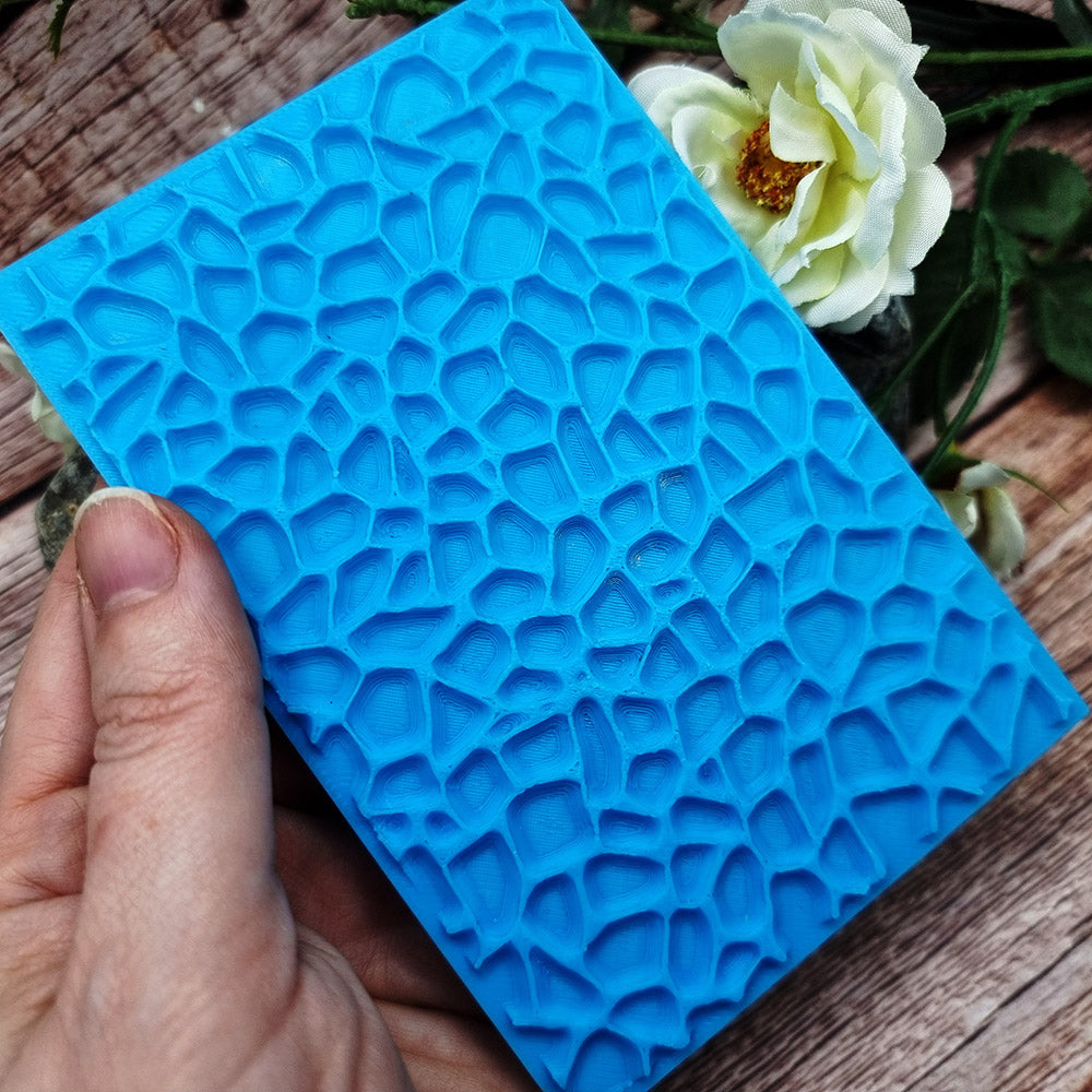SweetyBijou Stones plastic texture plate for polymer clay