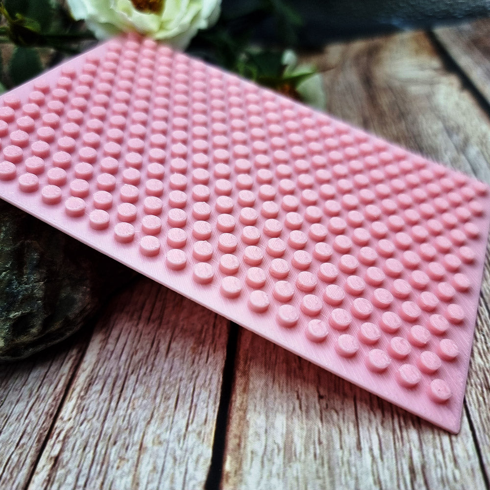 SweetyBijou Polka Dots Large plastic texture plate for polymer clay