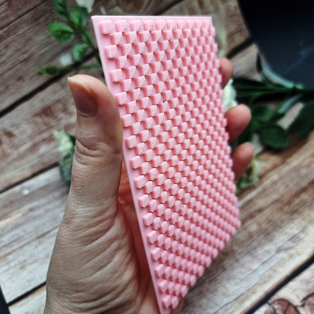 SweetyBijou Chessboard plastic texture plate for polymer clay