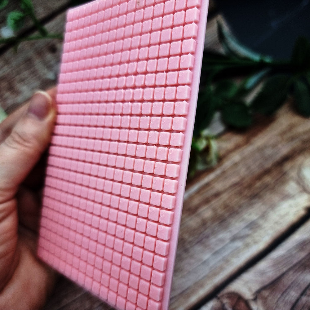 SweetyBijou Cells Grid OUT plastic texture plate for polymer clay