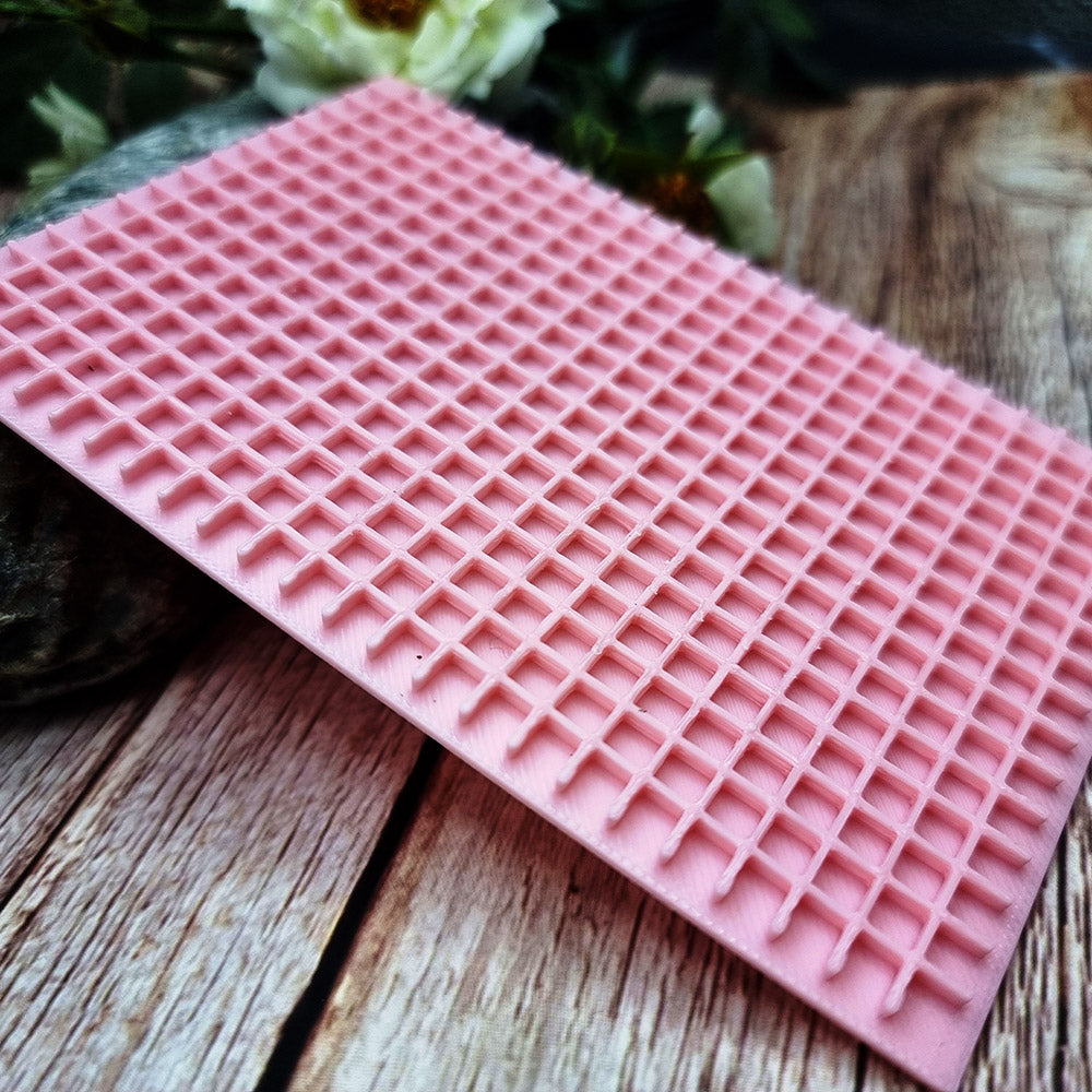 SweetyBijou Cells Grid IN plastic texture plate for polymer clay