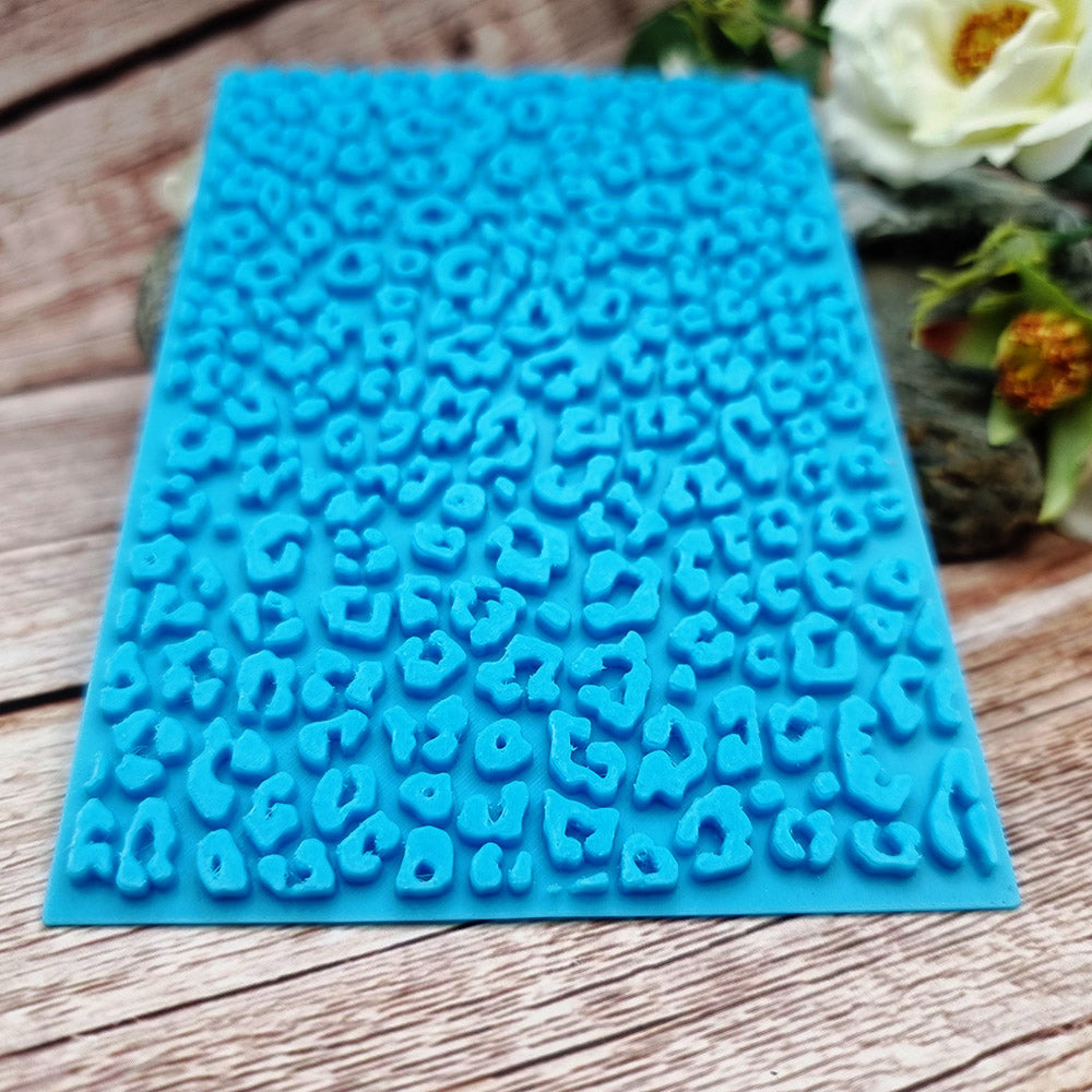 SweetyBijou Leopard Pattern plastic texture plate for polymer clay