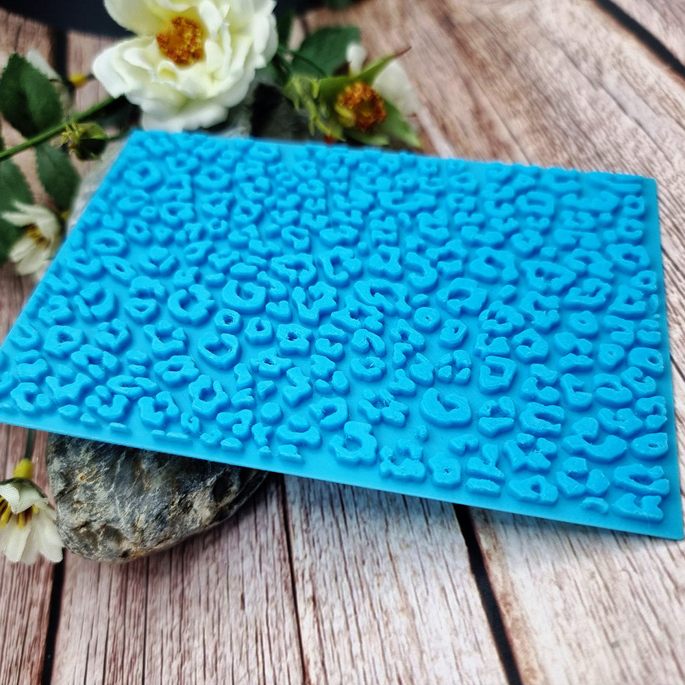 SweetyBijou Leopard Pattern plastic texture plate for polymer clay