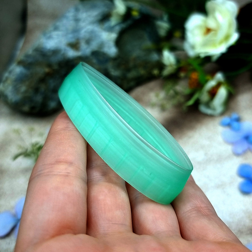 Green PLA almond drop polymer clay cutter with softly pointed ends and terracotta clay almond earring pieces by SweetyBijou