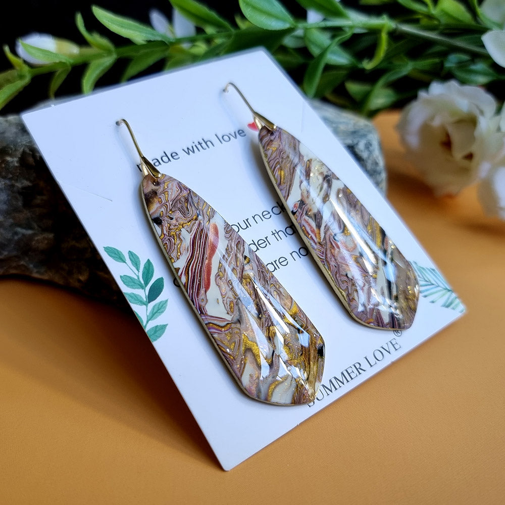 Golden Agate Earrings #1