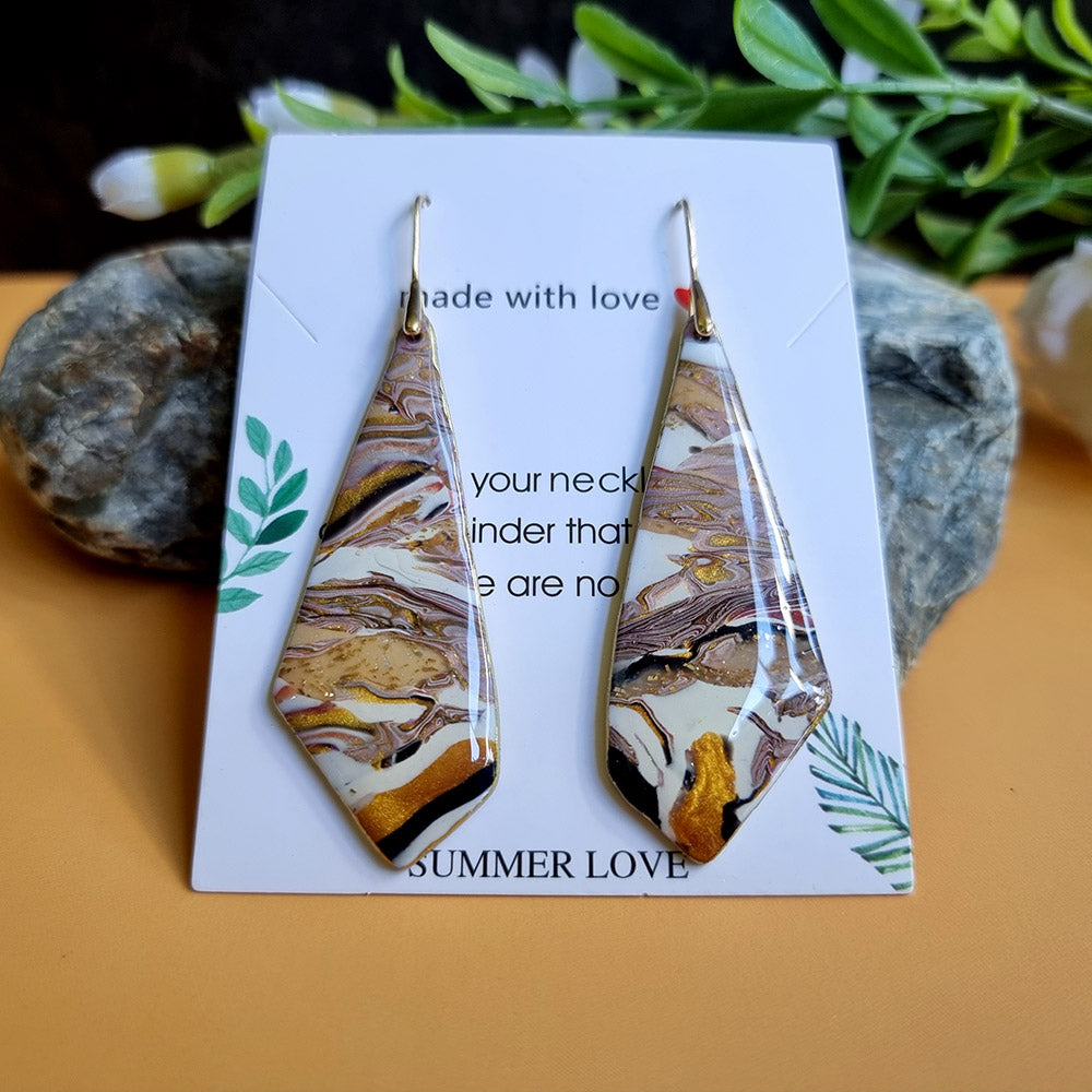 Golden Agate Earrings #2