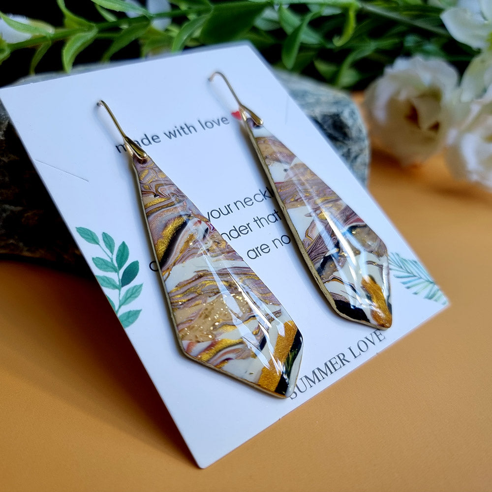 Golden Agate Earrings #2