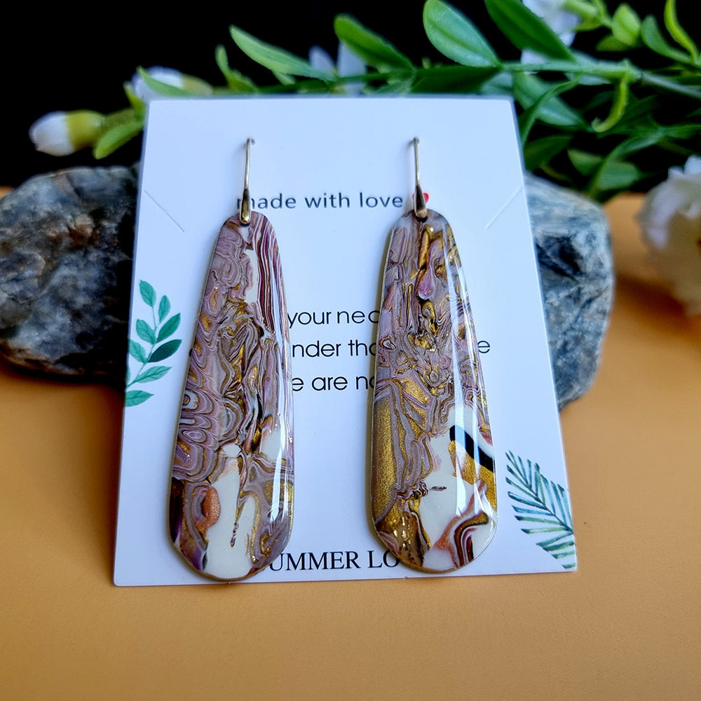 Golden Agate Earrings #6