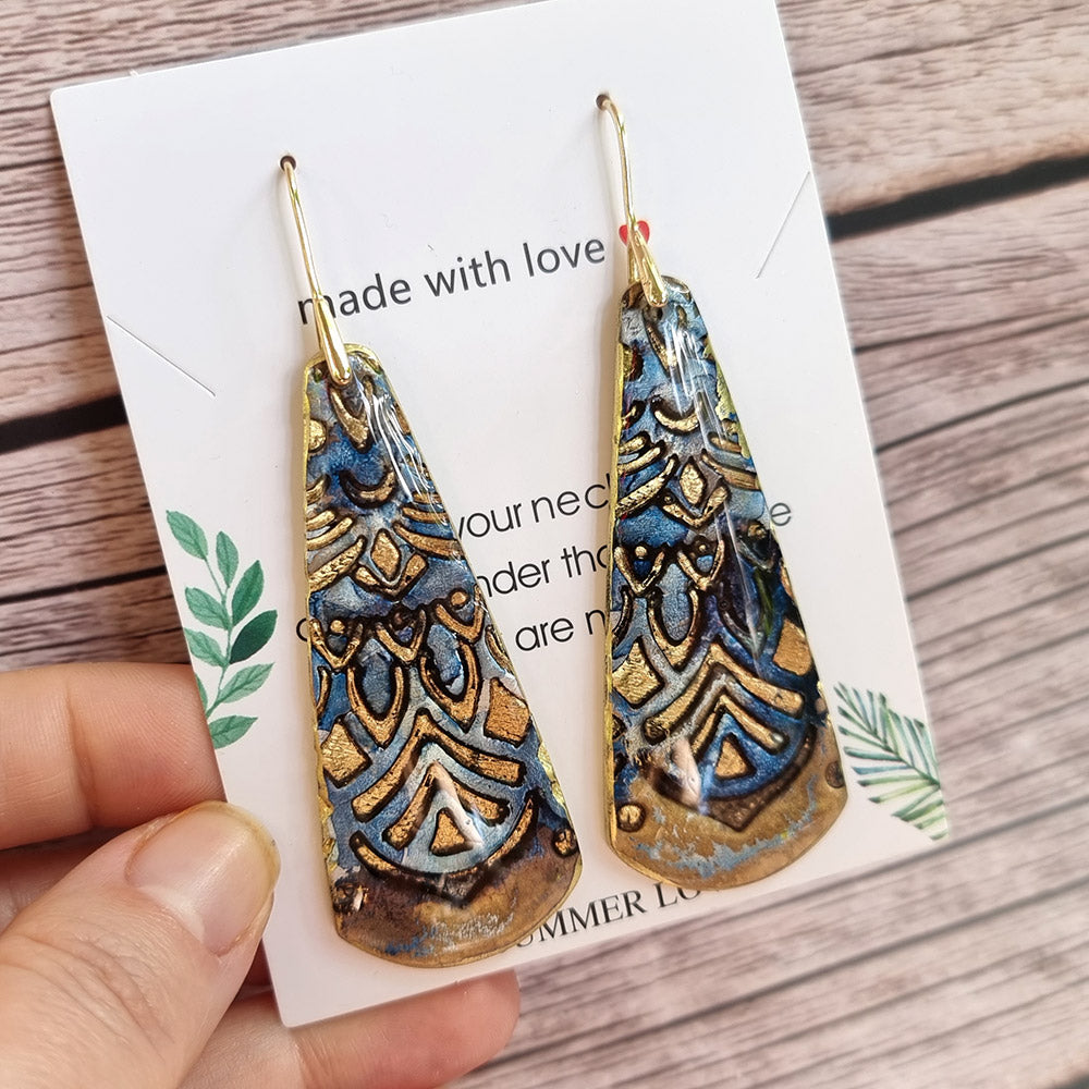 Antique Porcelain Earrings #2