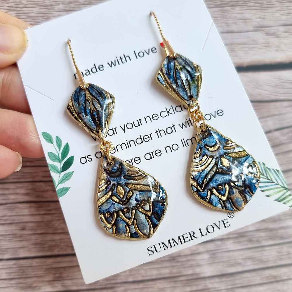 Antique Porcelain Earrings #5