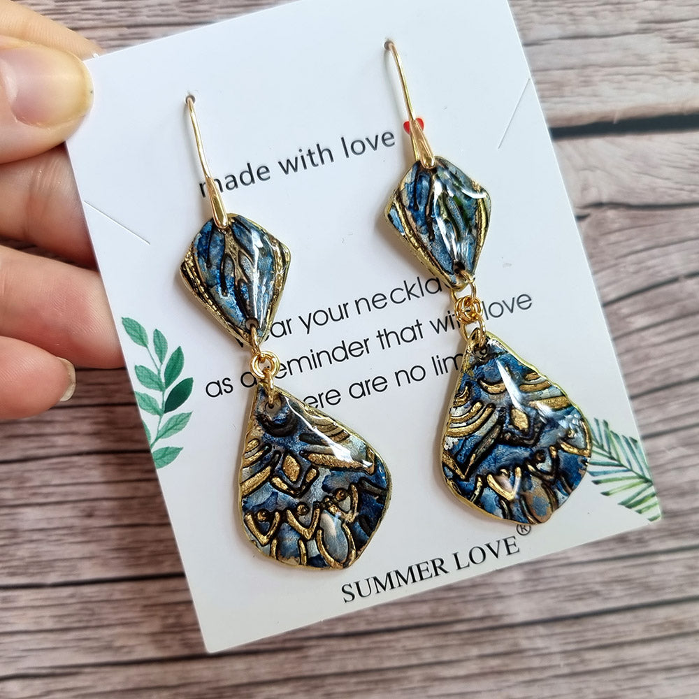 Antique Porcelain Earrings #5