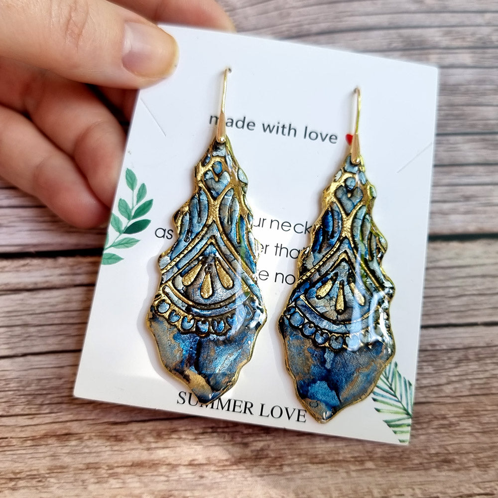 Antique Porcelain Earrings #4