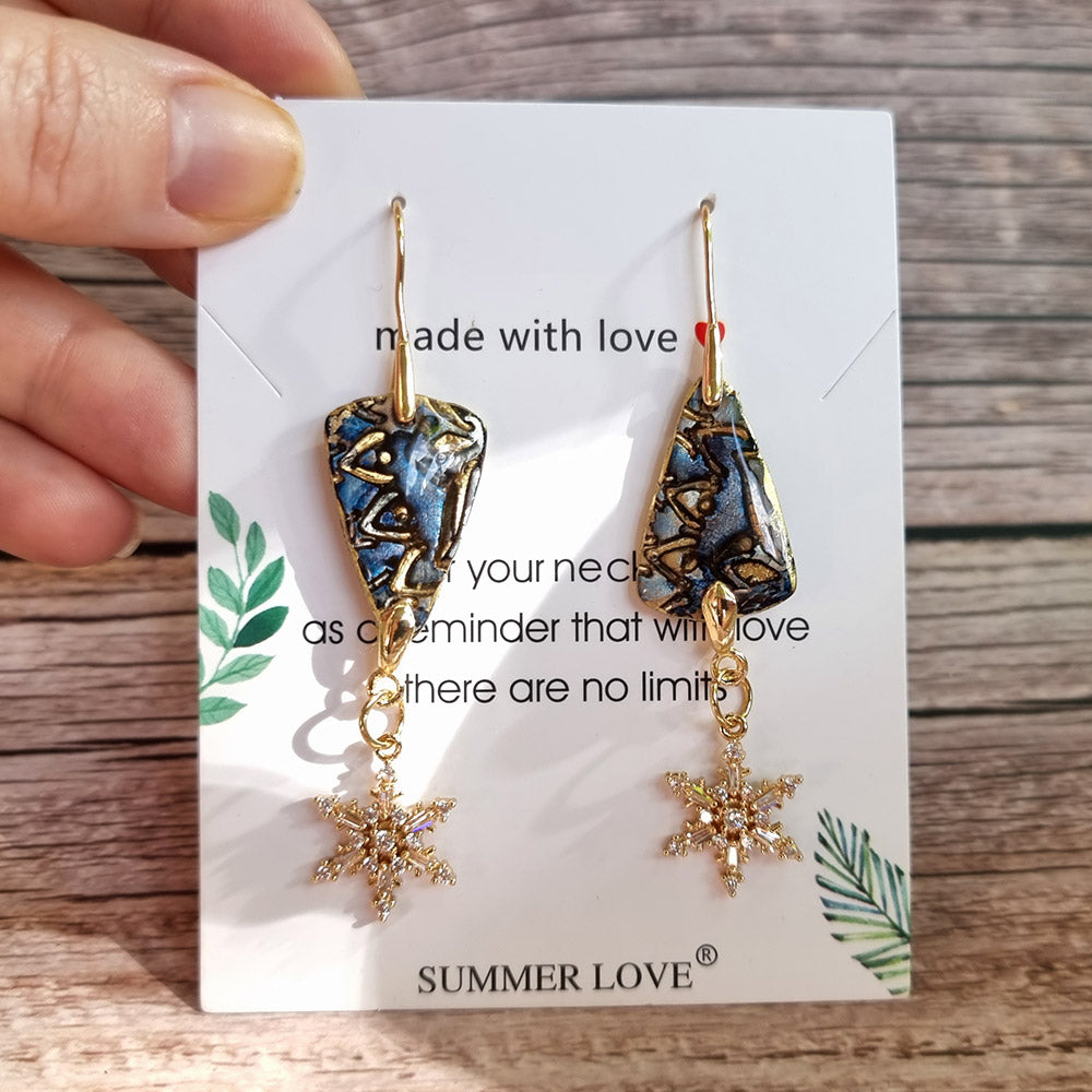 Antique Porcelain Earrings #7