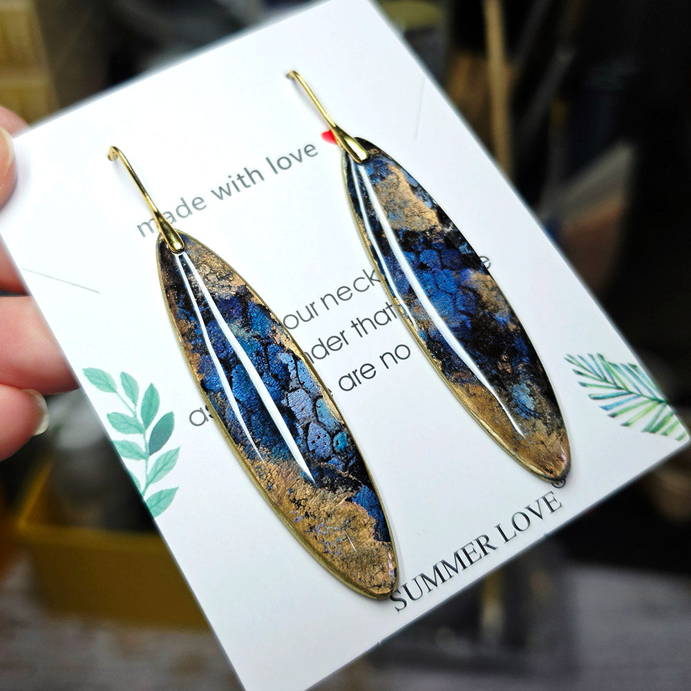 Golden Midnight Earrings