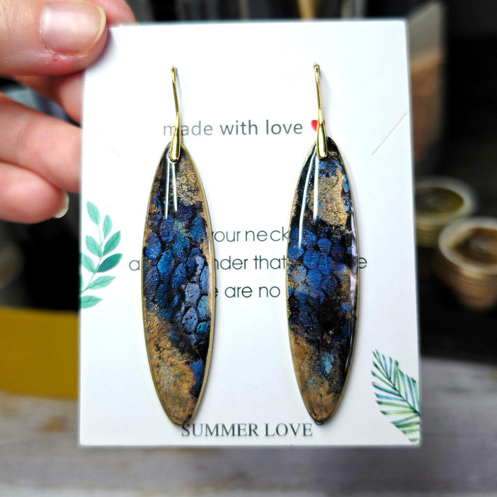 Golden Midnight Earrings