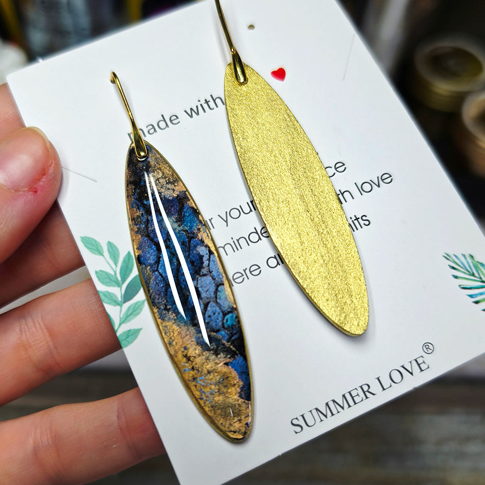 Golden Midnight Earrings