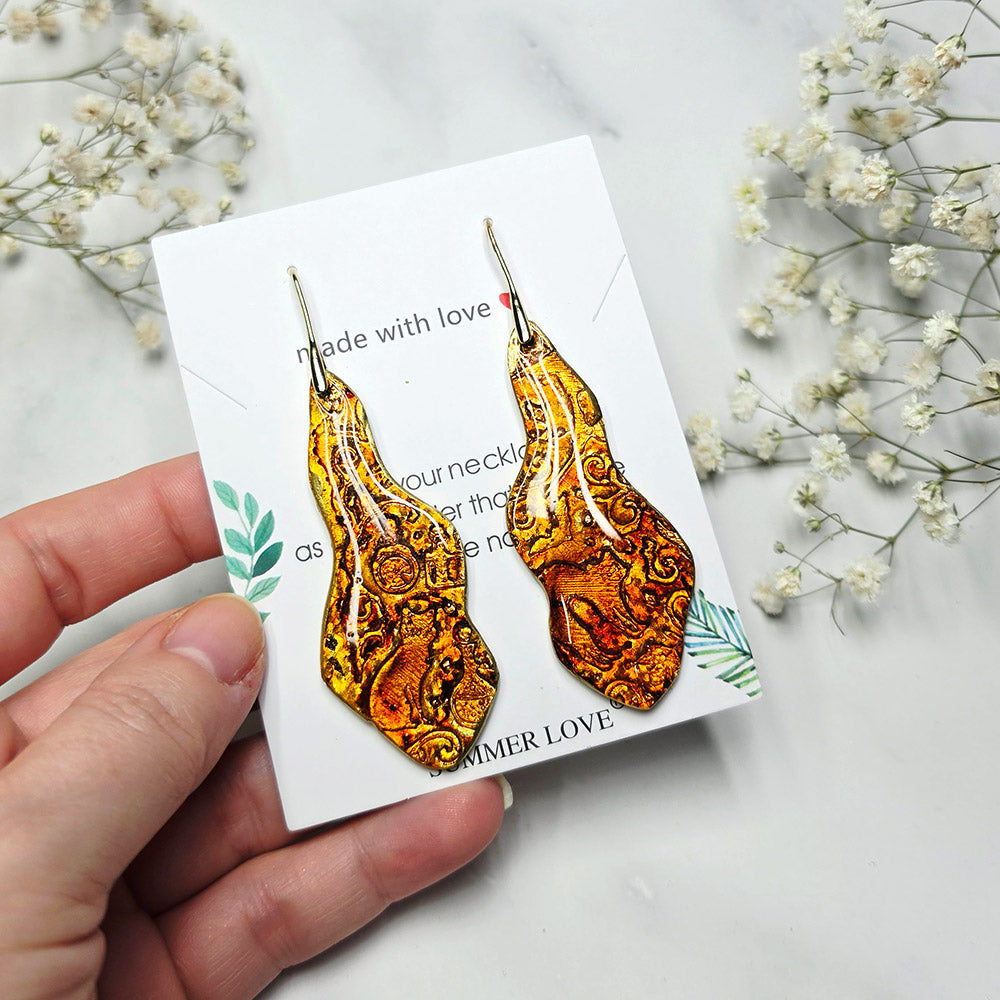 Molten Autumn Earrings