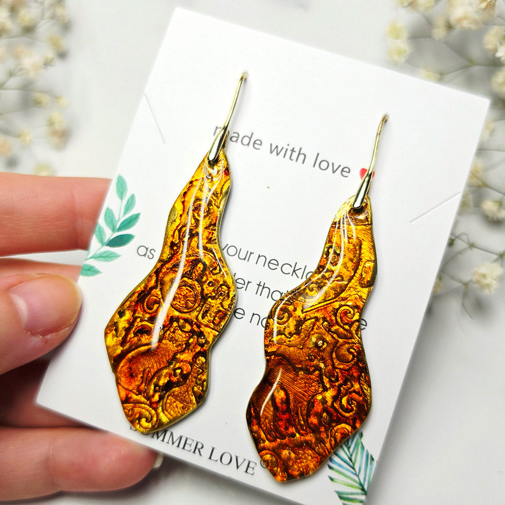 Molten Autumn Earrings