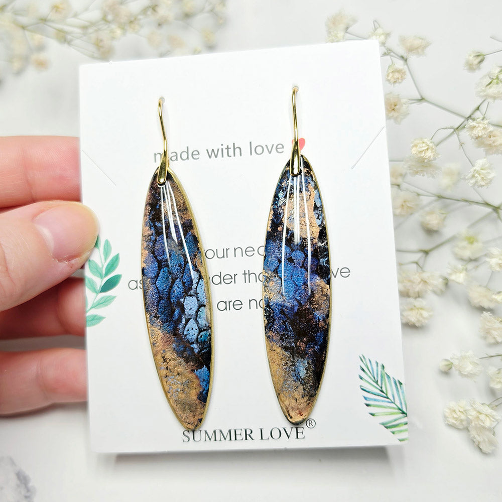 Golden Midnight Earrings