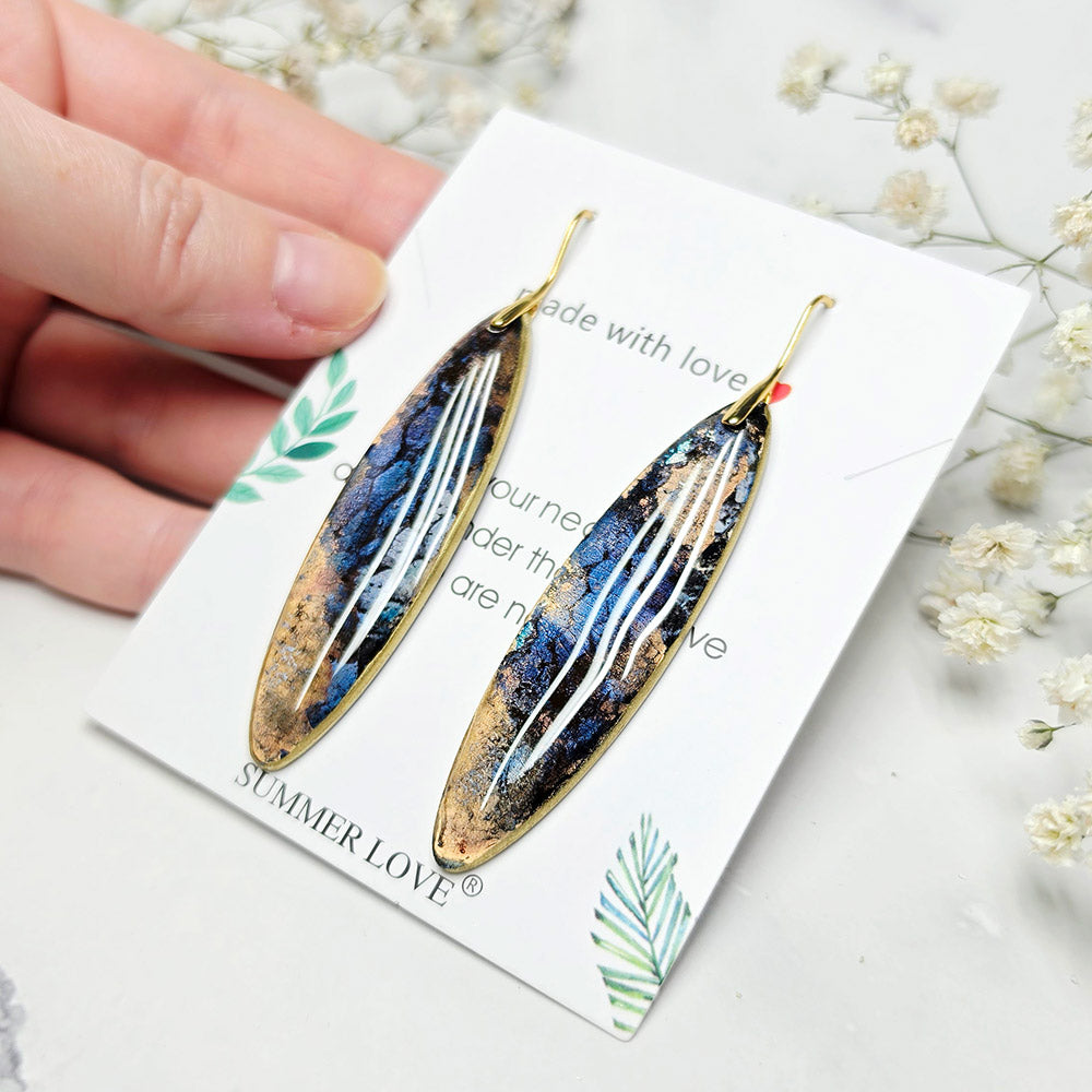 Golden Midnight Earrings