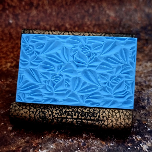 Roses and Leafs Pattern Small Silicone Texture