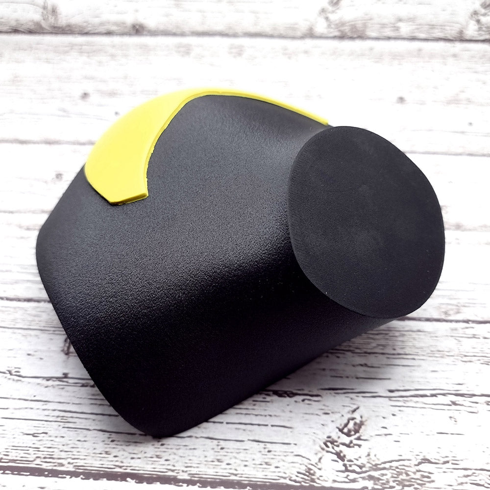 Extra-curved baking base for polymer clay necklaces